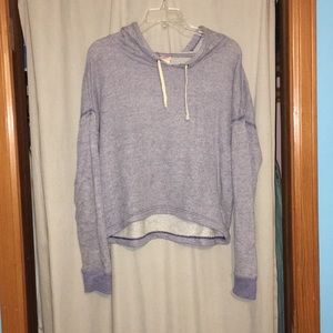 Purple high to low hoodie